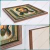 Decorative Painting of Orthodox icons,Consecrated Icon "Saved by a miracle",Photo Frame painting,Christian Wall Art,20cm*20cm,Spiritual Decor Gift