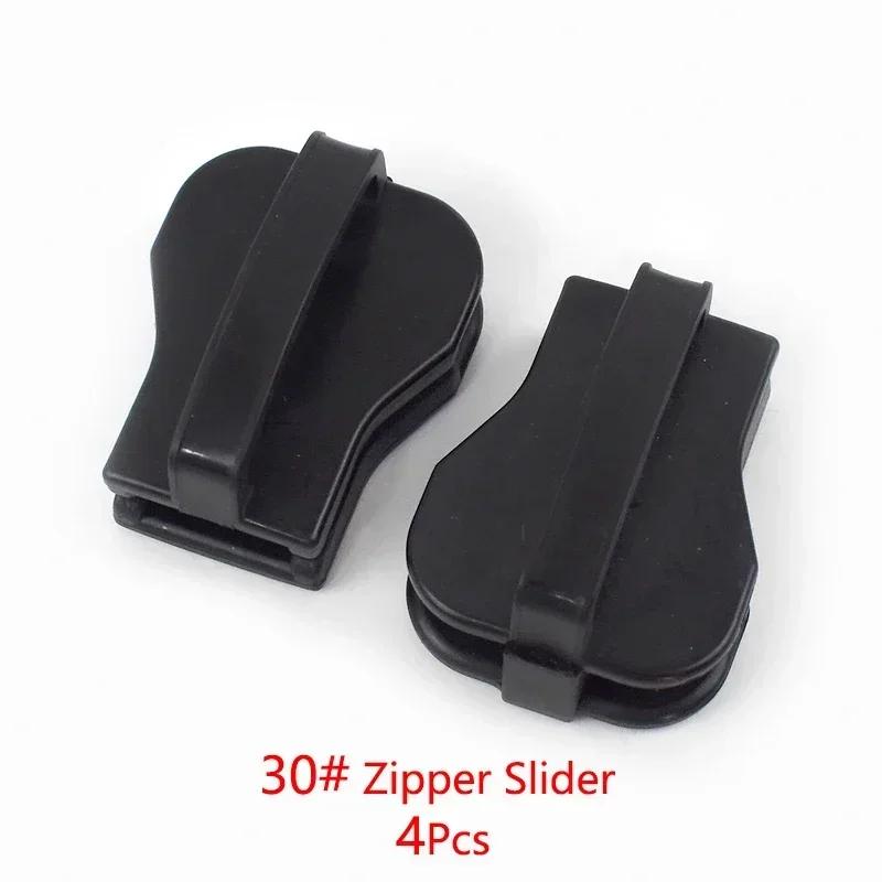 1/2M Meetee 30# Extra Large Resin Zippers with Zipper Puller Slider Outdoor Tent Luggage Closure Zips Repair Sewing Accessories