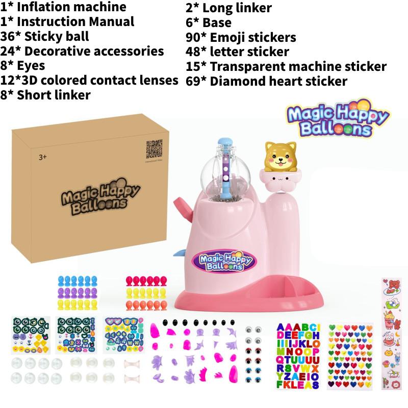 Crossborder Bobo Sticky Play Toy Diy Bouncing Ball With Bubble Maker For Kids