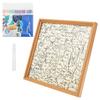 Creative Coloring Puzzle Princess/Cat Puzzle Wooden Princess Puzzle Frame DIY Set with 24 Color Marker Pens for Home Decoration