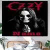 Personalized Rock Ozzy Osbourne Background Tapestry,Custom Name Birthday Party,Multifunctional Wall Decoration for Home Decor,Various Occasions