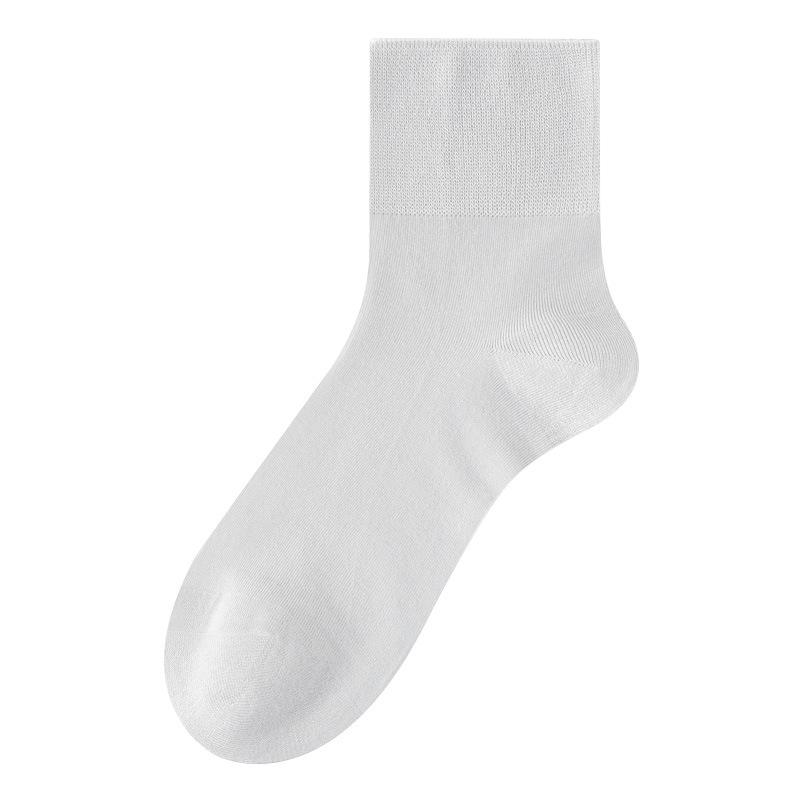 

Мужские летние ультратонкие коммерческие носки-трубы из шелка 10A, антибактериальные, против запаха, не цепляющиеся 1 pair серый/белый