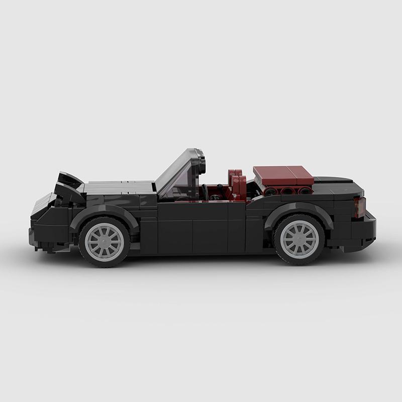 MOC Cabrio Open Cars City Sport Racers Runabout Building Blocks Bricks Supercar Vehicle Kids Toys Gift Cabriolet