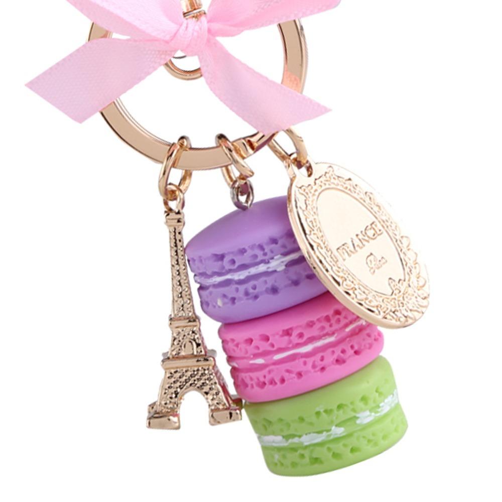 Colorful Macaroon Keychain Cute Bag Charm Key Chain) Keyring Pendant Bag Decoration