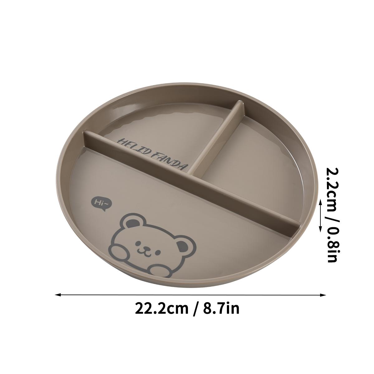 

Тарелка для ужина «Фруктовый салат» с 3 отделениями, штабелируемая, круглая, для микроволновой печи, тарелки для торта и десерта, кухонная посуда хаки