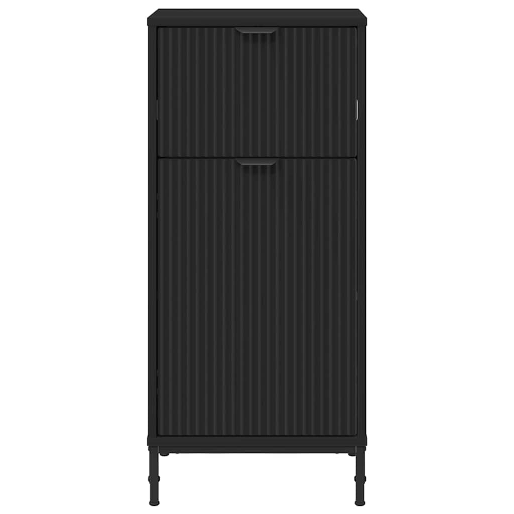 Bathroom Cabinet with Drawers Black 39.5 x 36 x 88 cm