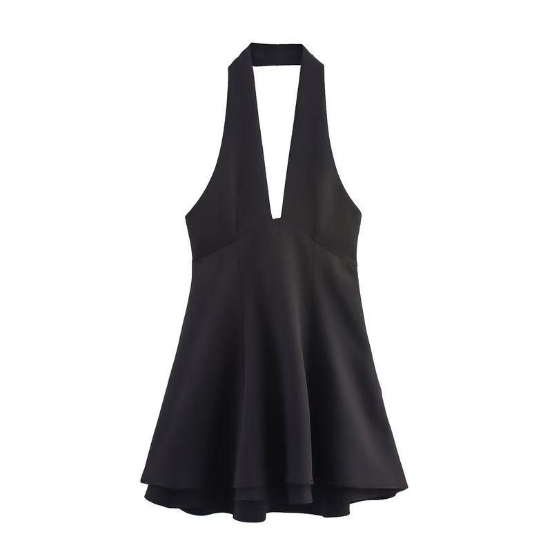 Kaslead New Women Clothes Western Style Fashion Double Layer Neck Collar Dress 3152269
