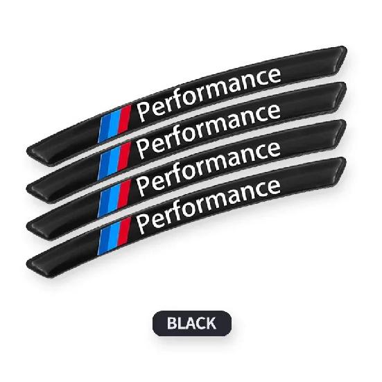 Suitable for BMW M Sport Series Wheel Decorative Aluminum Strip Stickers, Compatible with F10, F31, E36, E39, E87, E90, X3, X5