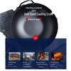Zhi Shi Fine Iron Wok with Wooden Lid