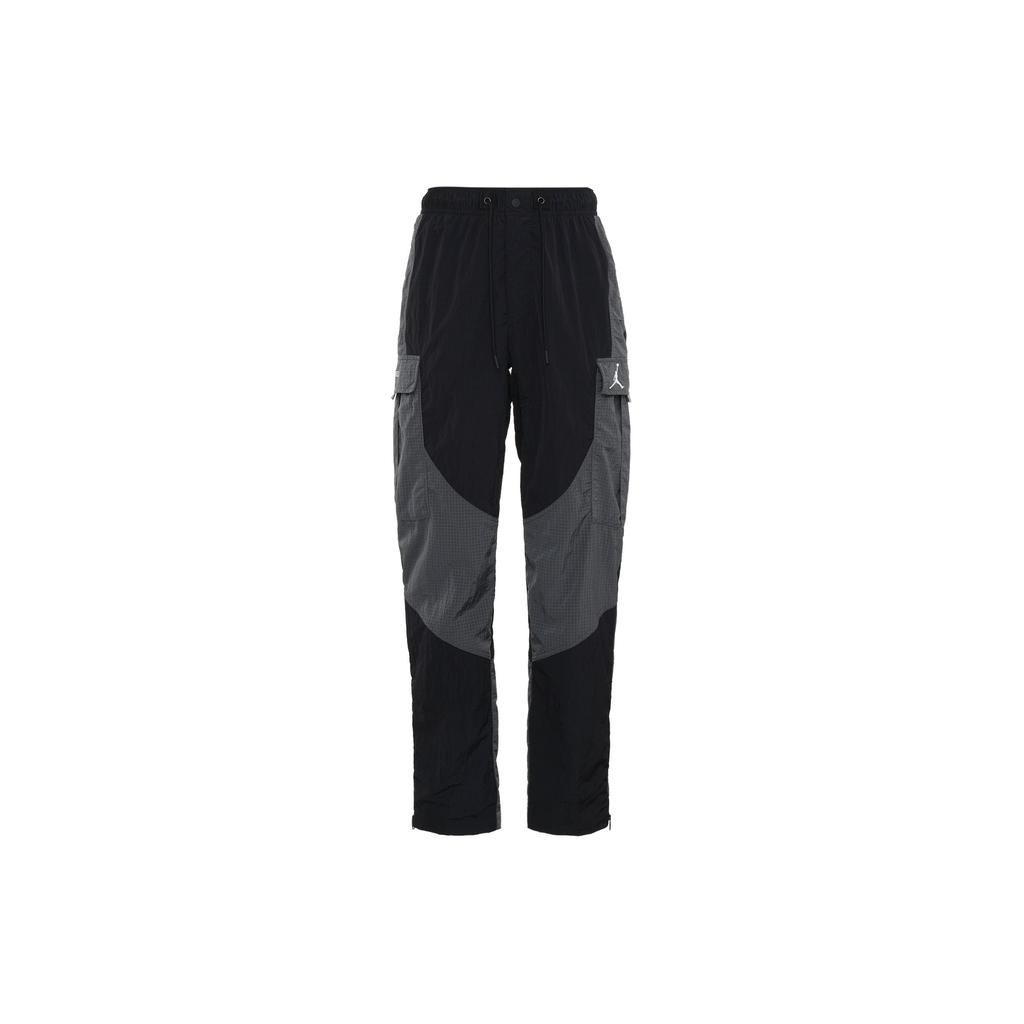 Jordan Pure Color Spliced Woven Pants Men Bottoms Black Gray DH3291-010