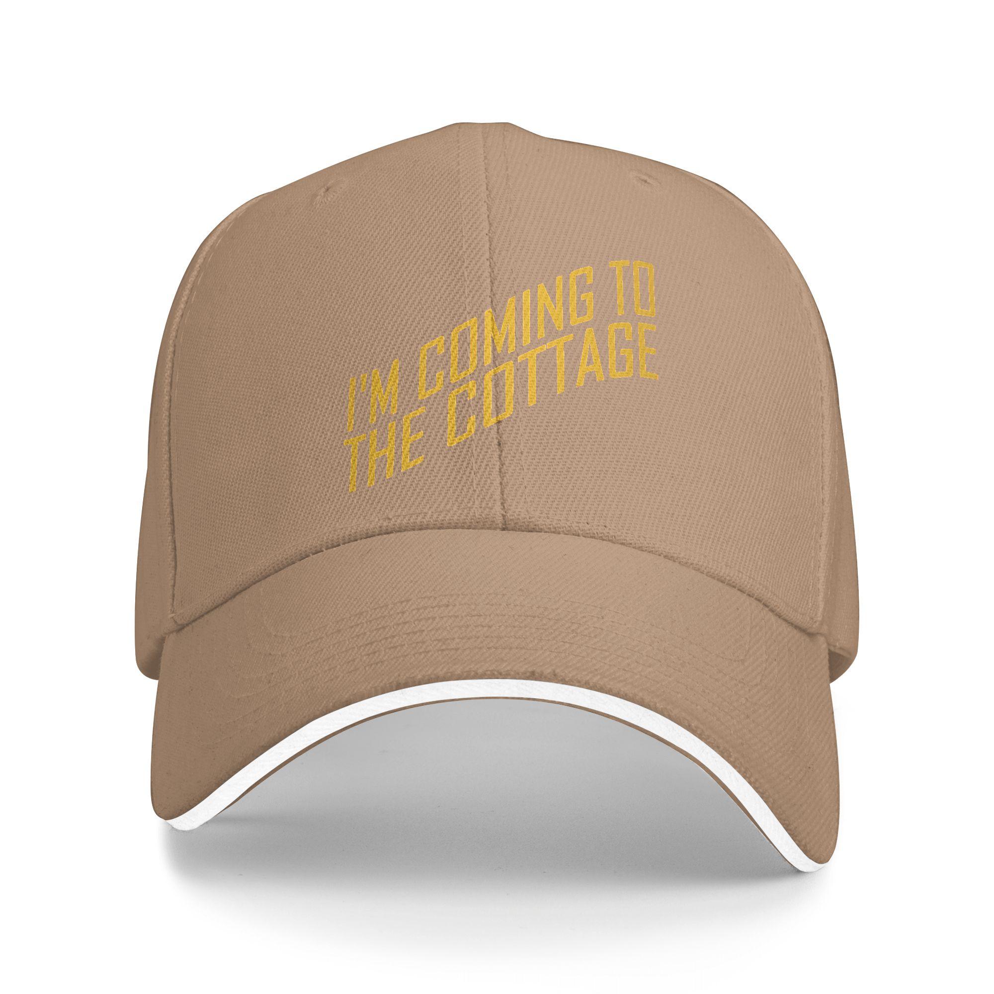 

I m Coming to The Cottage Casual Baseball Cap Outdoor Sports Trucker Hat Summer Sun Unisex Men Streetwear Baseball Caps As Picture хаки