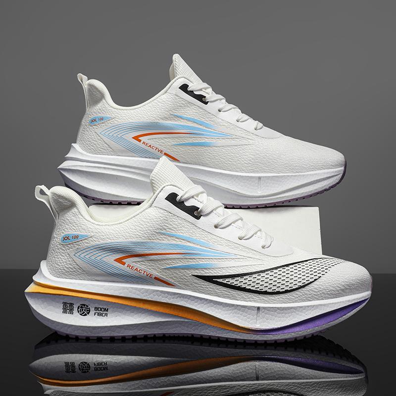 Running shoes summer breathable shock absorber running shoes sports casual black Putian