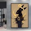Anime Posters Pokemon Umbreon Cartoon Character Picture HD Print Canvas Painting Home Children's Room Wall Decoration Gifts