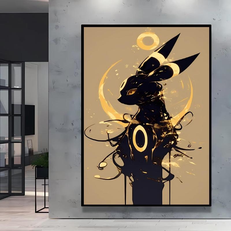 Anime Posters Pokemon Umbreon Cartoon Character Picture HD Print Canvas Painting Home Children's Room Wall Decoration Gifts