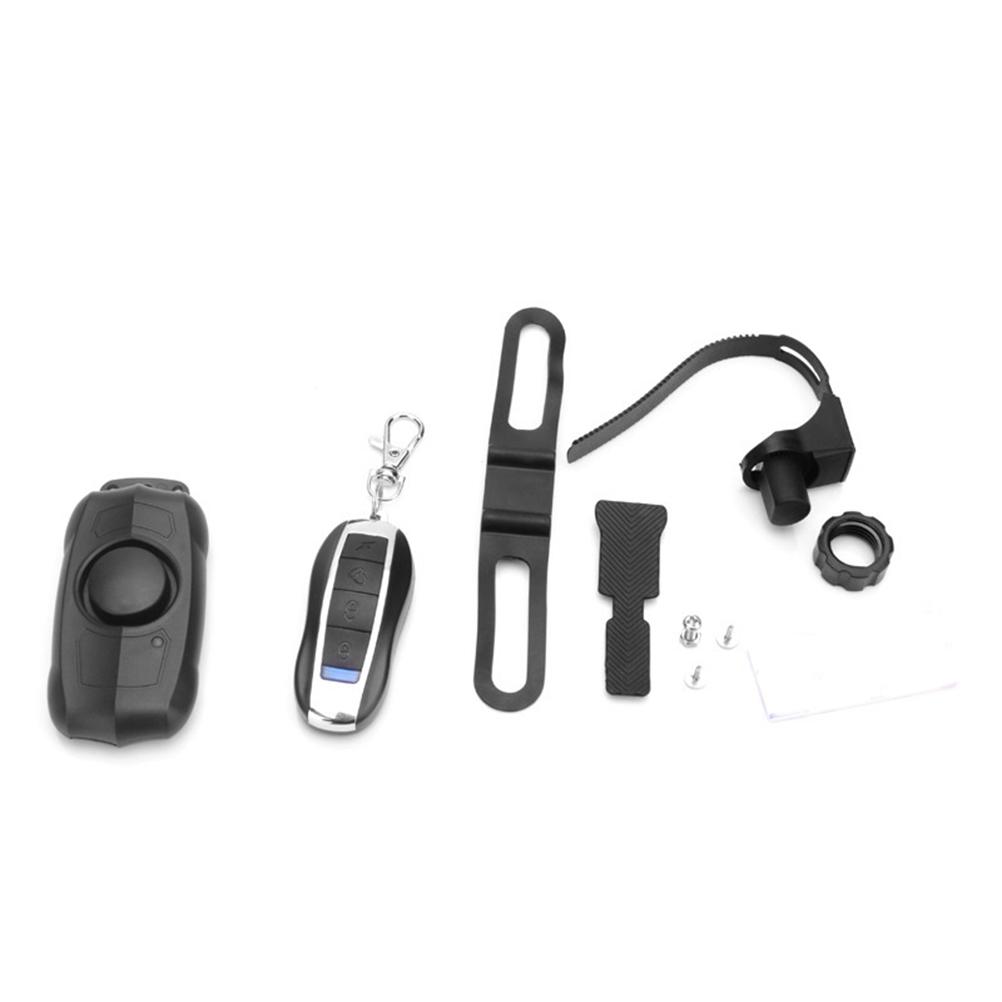 USB Rechargeable Anti Theft Bike Alarm Vibration Trigger Alarm with Remote Control 110dB Horn