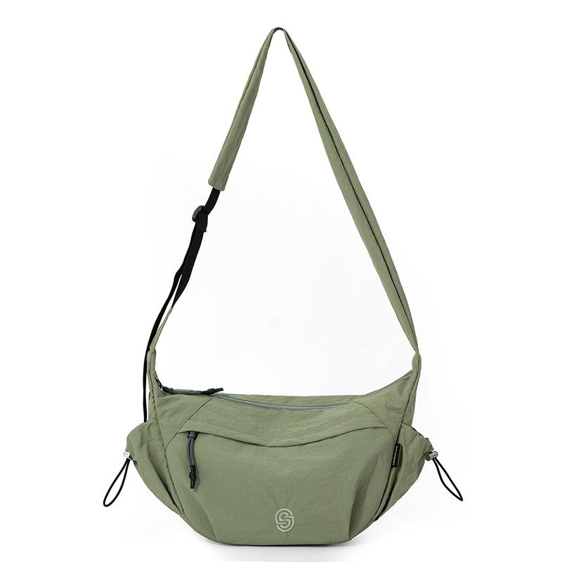 Fashion Cloth Bag Student Class Satchel Messenger Bag Large Capacity Shoulder Bag Japanese Outing Dumpling Bag