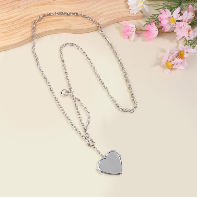 Ins Pearl Crossbody Shoulder Bag Chain Long Necklace W/Heart Mirror Pendant Pearl Shoudler Chain Personality Collares Jewelry
