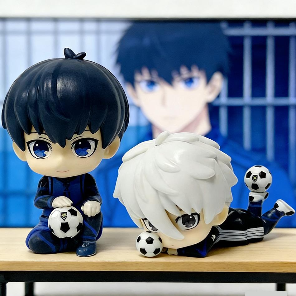 BLUE LOCK Action Figures Isagi Yoichi Nagi Seishiro Gifts Anime Figure Q Version Figurine PVC Collectible Model Kids Doll Toys