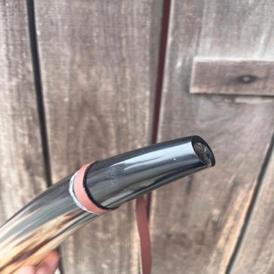 40.64 Cm Hand Engraved Viking War Horn Natural Ox Horn Battle Trumpet Medieval Cosplay Accessory Gift Wedding, Thanksgiving, Christmas