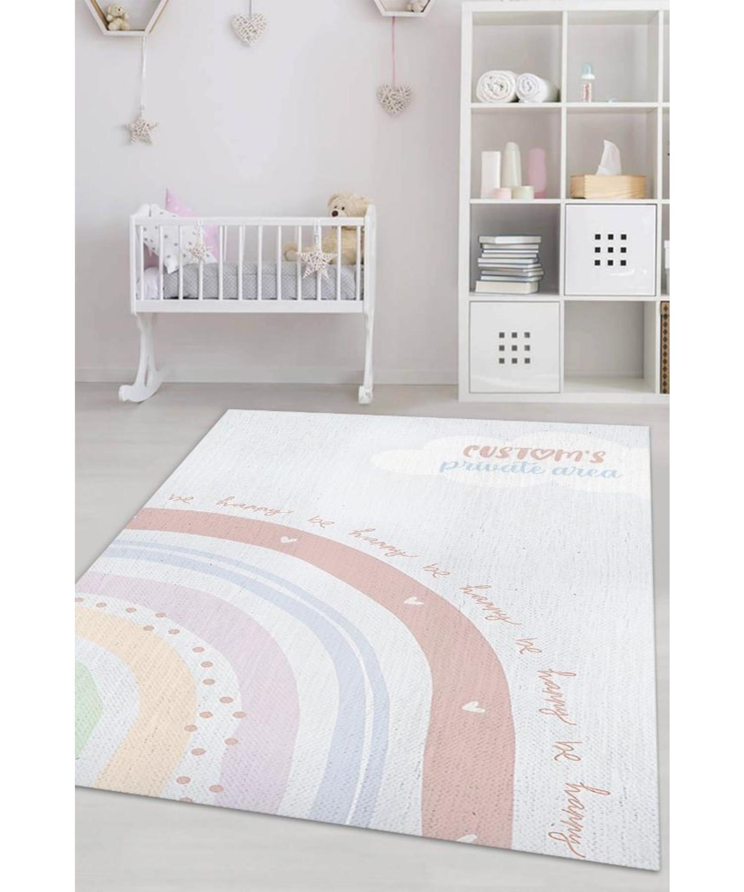 

My Baby s Space Personalized Customizable Woven Base Washable Decorative Home H
