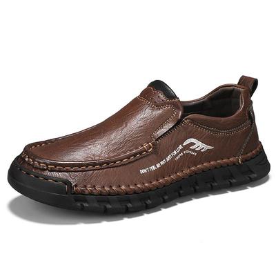Handmade Genuine Leather Men's Casual Shoes Comfortable And Breathable Moccasins Men Business Flats Shoes Driving Shoes