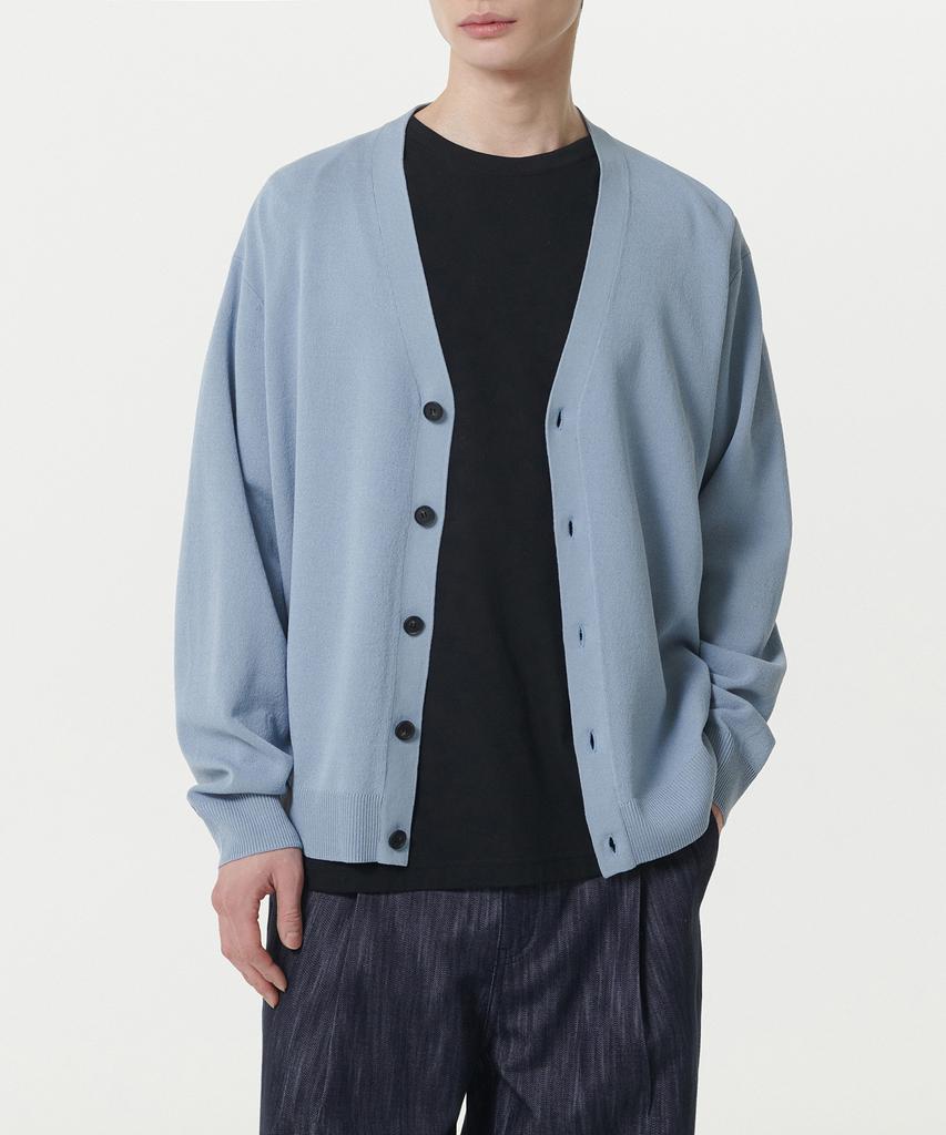 Musinsa Standard Cool Touch Essential Cardigan [Sky Blue]