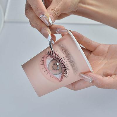 5 Stuks Schoonheid Wimper Oefenbeker Wimperverlenging Oefening Beginner Wimpers Training Wegwerp Papieren Bekers Multifunctioneel