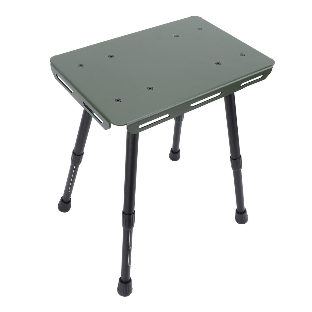 Camping Stool Folding Aluminum Alloy Oxford Cloth Lightweight 330.7lb Load Bearing Height   with Storage Bag Fishing Stool for Outdoor