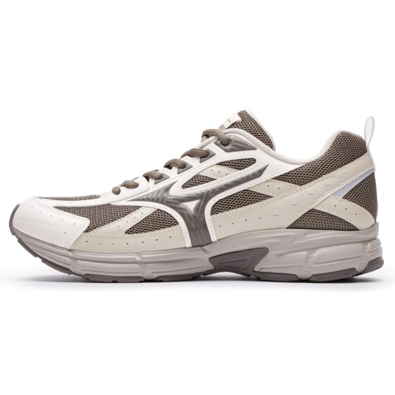 

Mizuno Speed Shock Absorbers Slip Resistant, Abrasion Resistant, Breathable Low Top Running Shoes Unisex White Brown Sneakers D1GH223015 36.5