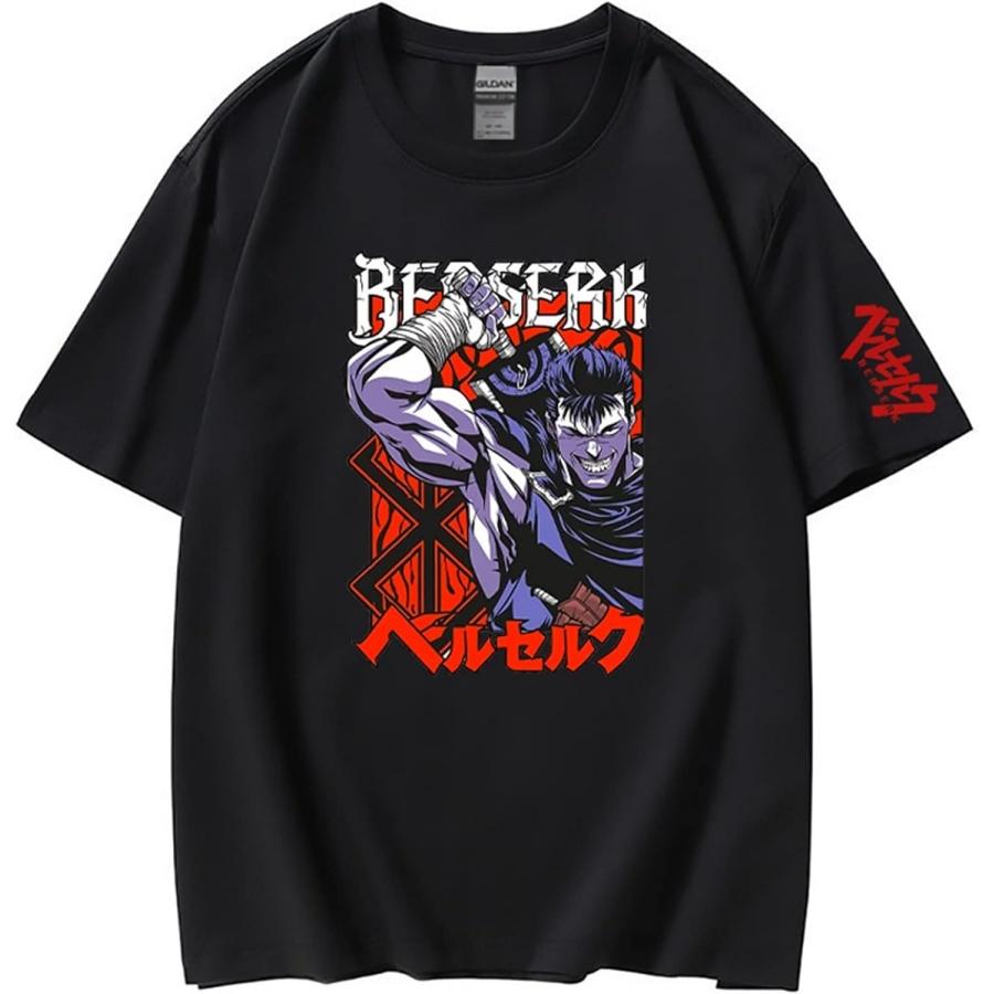 

Berserk Manga Tshirs Men - Guts Graphic Print T Shirt Unisex - Anime Costume Round Neck Short Sleeve Tee Shirt XS-3XL XXXXXL різнокольоровий