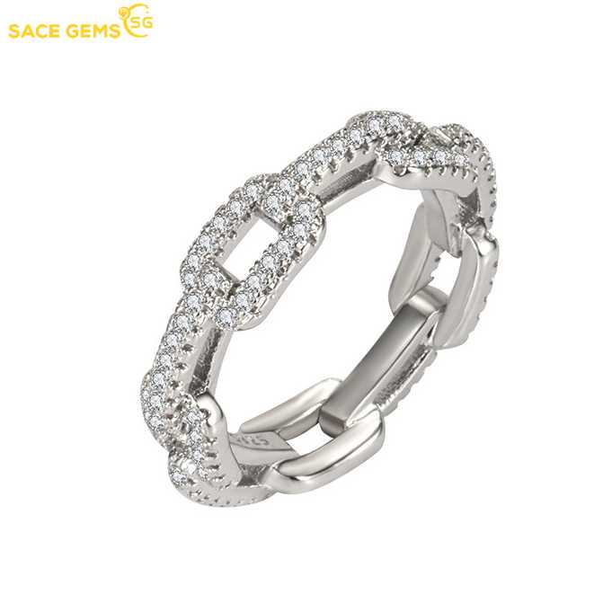 Sace Gems Classic Copper Alloy Zircon Ring Ladies Jewelry Wedding Promise Party Gift