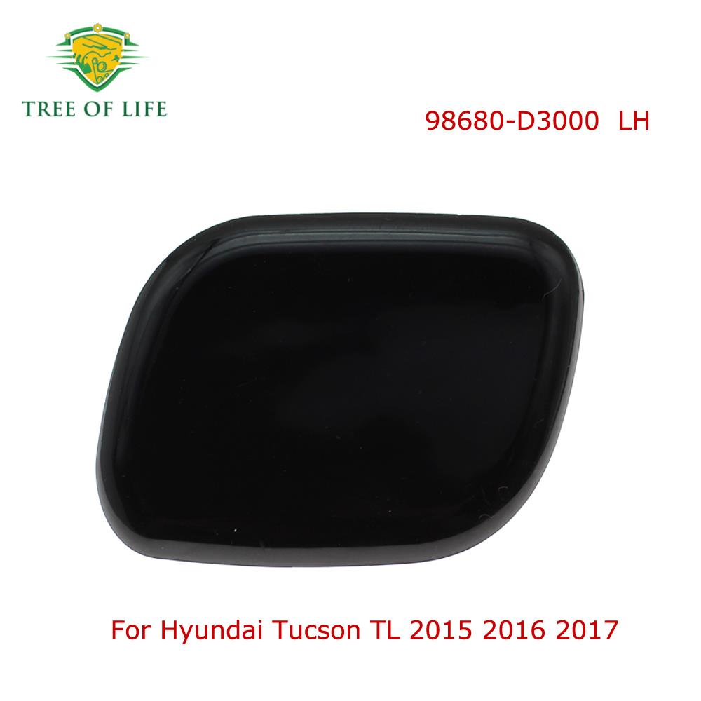 For Hyundai Tucson 2015- New Front Bumper Headlight Headlamp Washer Nozzle Sprayer Cleaning Jet Cover Cap High-Quality