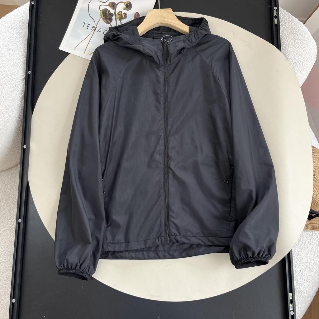 2025 Women's Japanese-Style Lightweight White Hooded Sun-Protective Jacket