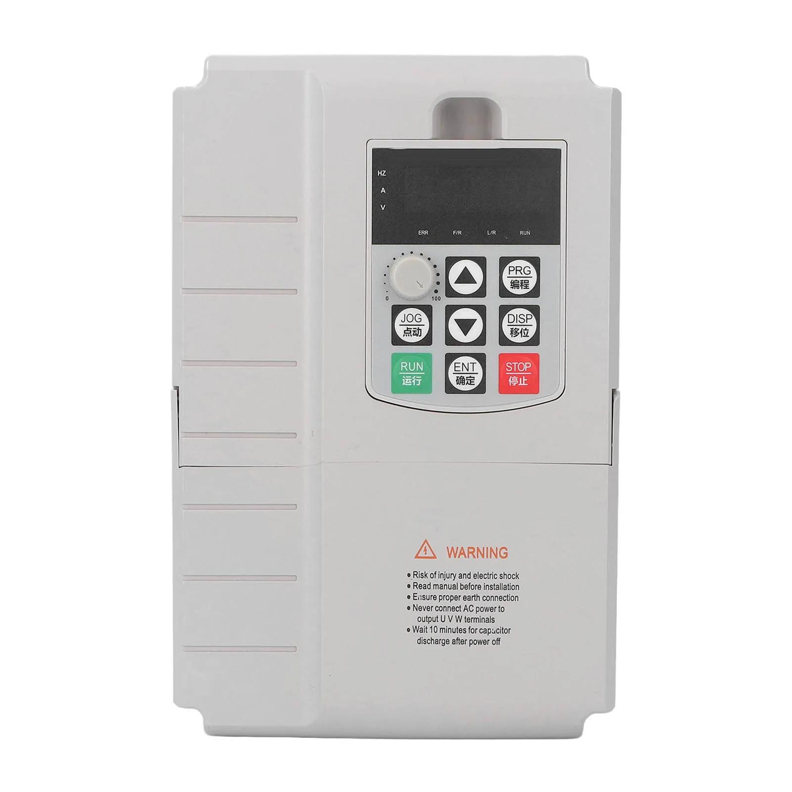 

Motor Speed Controller Variable Frequency Drive VFD Single to 3 Phase 220V to 380V Governor 4KW 6HP AC 20A Power Tools