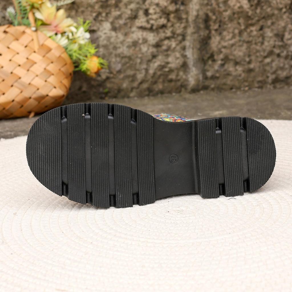 Womens Autumn New Cross-lace Designer Thick-soled Non-slip Short Boots Casual Lightweight Wear-resistant Womens Boots Large Size