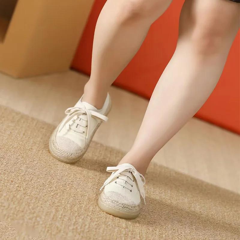 Women's Casual Shoes Ladies Luxury Tennis Sneakers For Women Trends 2024 Comfortable Flats Canvas Outdoor Fashion Trekking Shoes