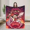 Warm Blanket Picnic Alastor Game VOX H-Hazbin Hotel Throw Blanket Flannel Bedspread For Couch Bed Fluffy Sofa Bed Cover
