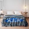 Blue Ruch Chorzów Logo print blanket soft and cozy perfect for the living room bed sofa or a nap,gift