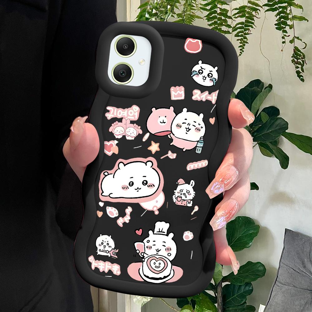 Chiikawa Soft Phone Cover for Samsung Galaxy A52 A73 A12 S24 Ultra 5G S23 S22 S21 S20 FE Wave Edge Shockproof Protective Rubber Case