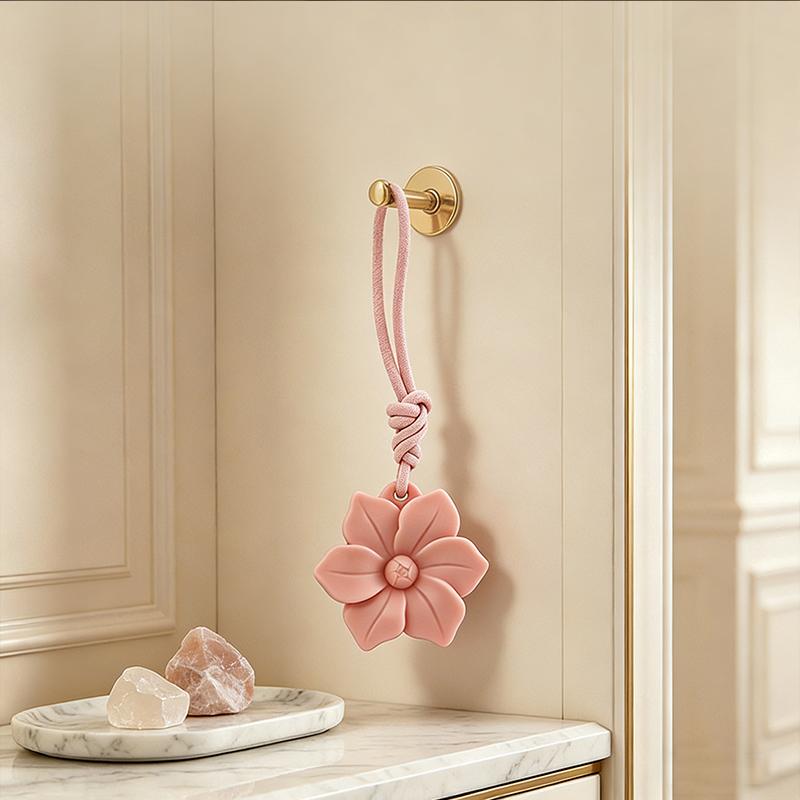 Camellia Flower Aroma Wax Tablets Long-Lasting Fragrance Household Wardrobe Aroma Wax Tablets Car Aroma Hanging Ornaments Air Fresheners 2