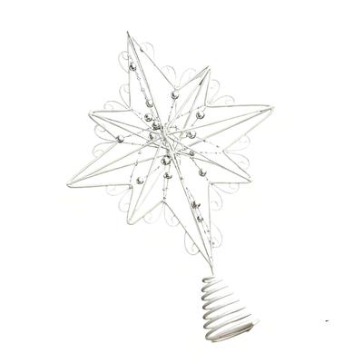 Irregular Christmas Tree Toppers Easy To Install Metal Star Tree Top Ornament Festival Accessory Home Adornment