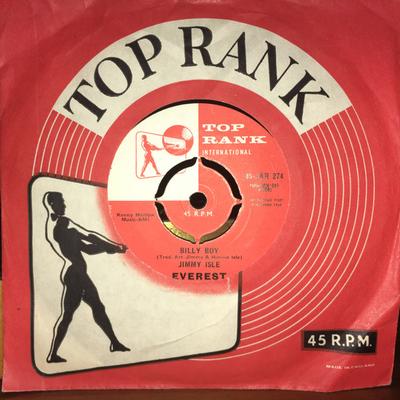 7inch Record JIMMY ISLE - Billy Boy 45JAR274 Top Rank Intern 1960 UK Rock Used