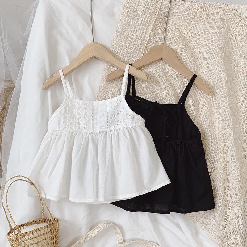 Haut d'été pour filles, débardeur court doux à bretelles