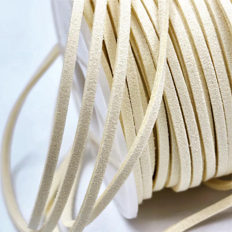 3mm 40m Leather Rope Floral Bouquet Wrap Ribbon for DIY Gift Packaging and Handmade Crafts Apparel Sewing Supplies