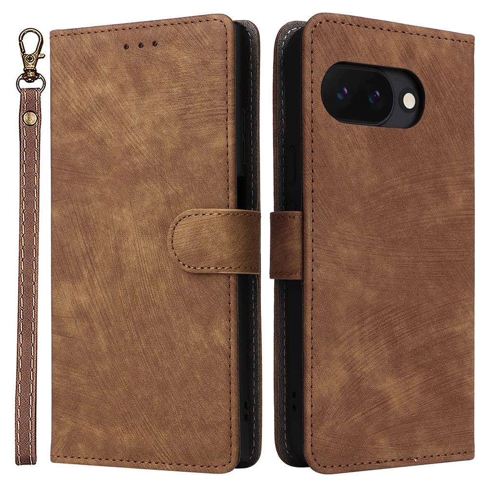 For Google Pixel 9a Wallet Case RFID Blocking PU Leather Cover Stand View E