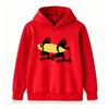 Kids Boys Girls Hoodie, Funny Sloths Ride Scooter Hold Surfboard Print Casual Long Sleeve Pullover Hooded Sweatshirt for Youth Children Daily Wear