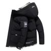Hooded Winter Coat for Men Thickened Padded Warm Down Cotton Jacket