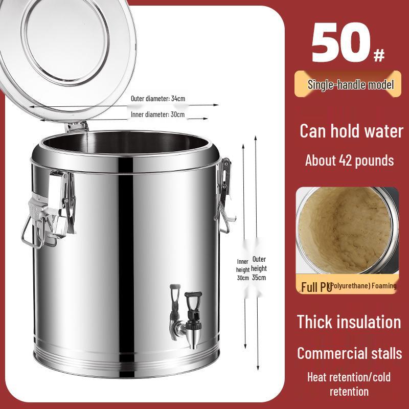 304 Stainless Steel Insulated Multi-Purpose Bucket for Beverages and Food