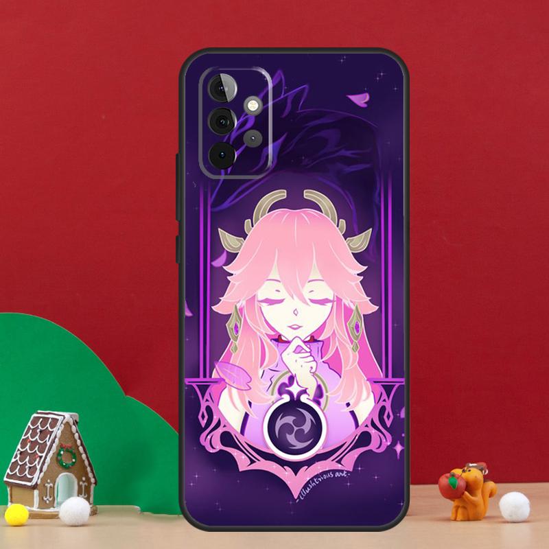 Yae Miko Genshin Impact Case For Samsung Galaxy A54 A06 A16 A26 A36 A56 A53 A32 A52 A33 A13 A55 A35 A15 A14 A34 A17