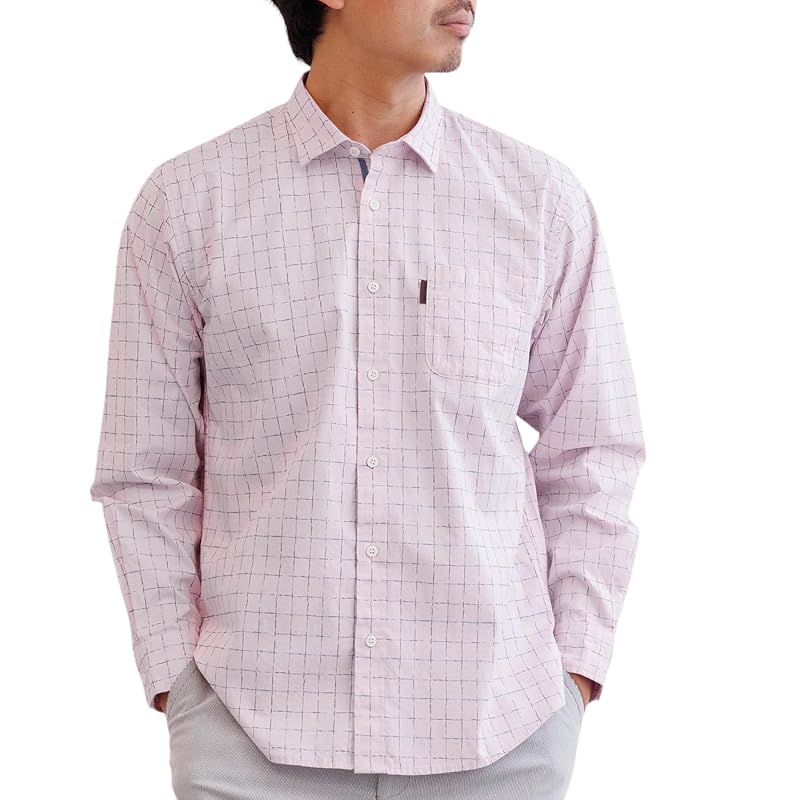 

[Inspire] long sleeve shirt pattern men s casual cotton 100 spring summer autumn trip with pocket regular Washable brand 30s 40s 50s 60s male